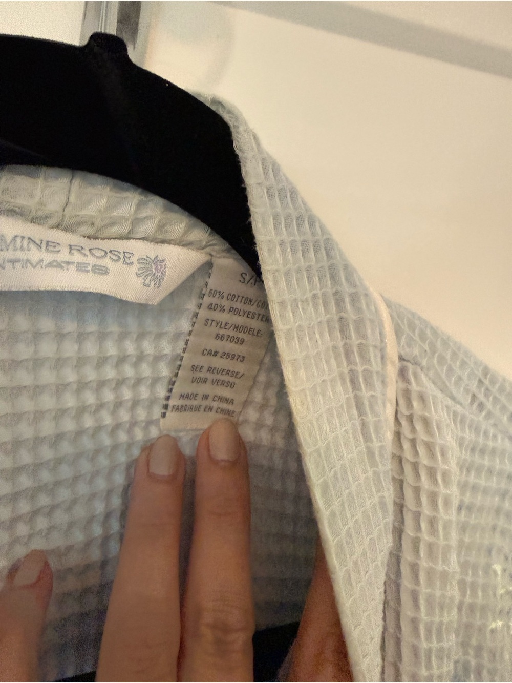 Jasmine Rose Intimates Waffle Robe small - Picture 4 of 8